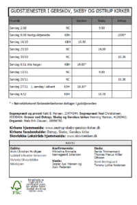 Gudstjenester okt.-nov. 2022