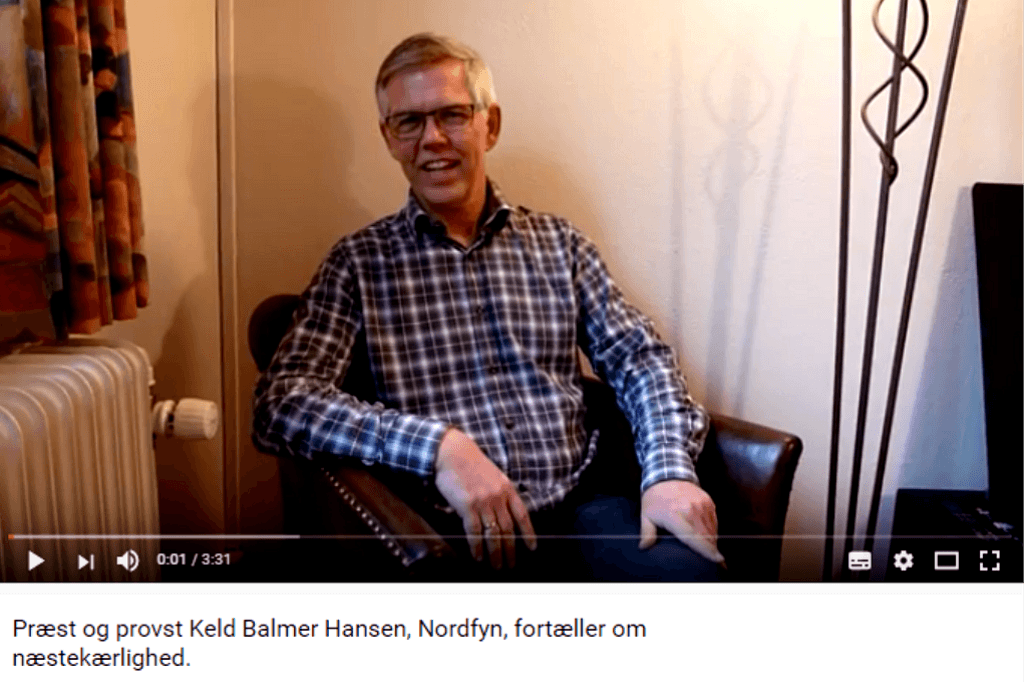 Livsfortællinger og Livsværk Videoer på Youtube Keld B. Hansen Næstekærlighed https://www.youtube.com/watch?v=95gp1M1RDAA